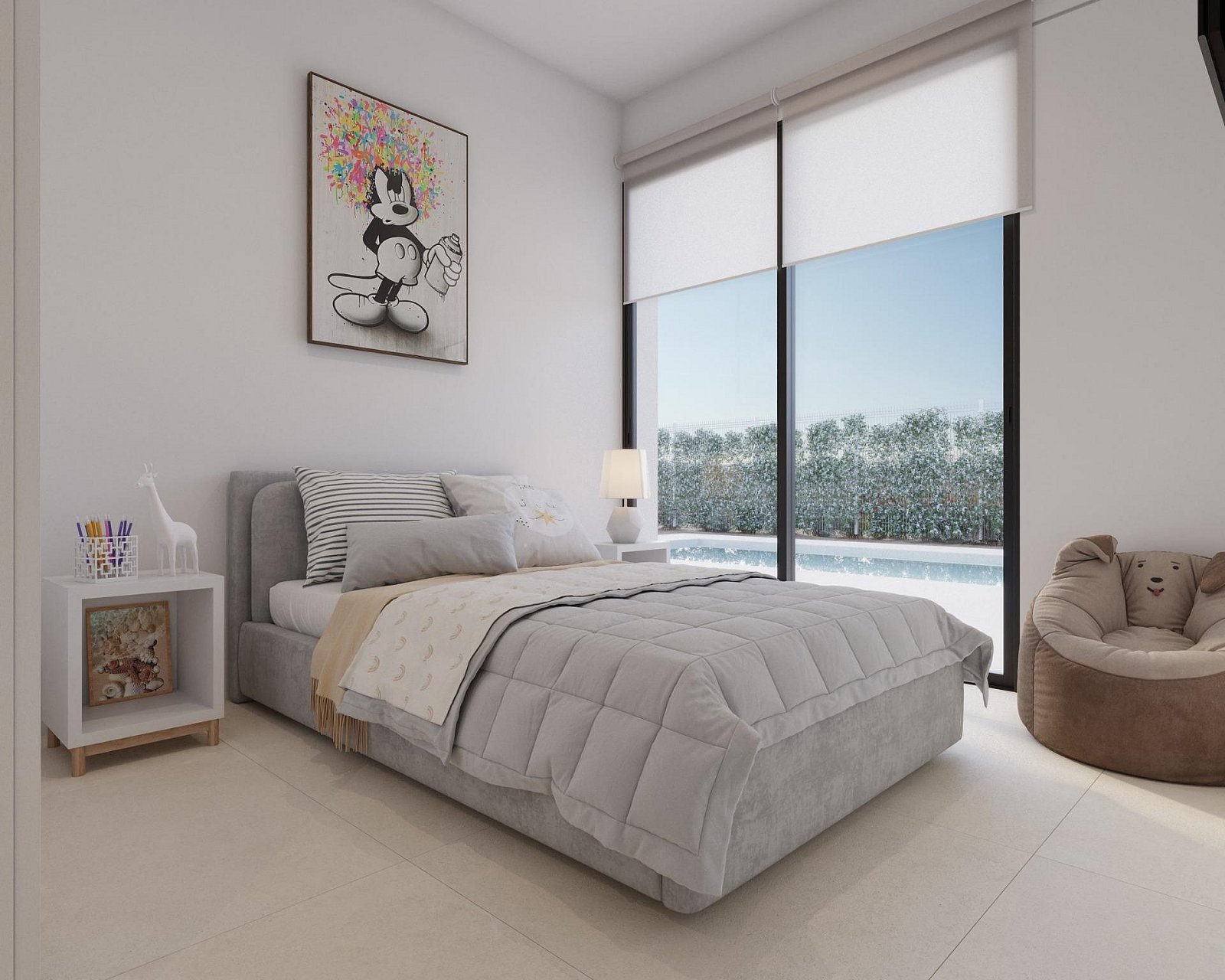 <p>Villa provided with 3 Bedrooms and 2 Bathrooms, private swimming pool and private garage for 2 cars. </p><p>Luxury new build homes on the front ...