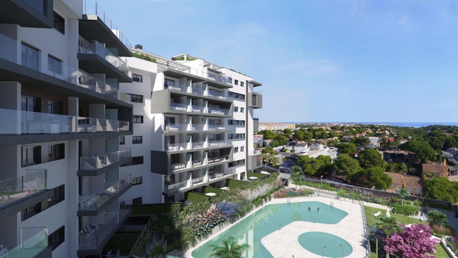 <p>Apartment with terrace provided with 3 Bedrooms and 2 Bathrooms, communal swimming pool and optional underground parking space. </p><p>Welcome t...