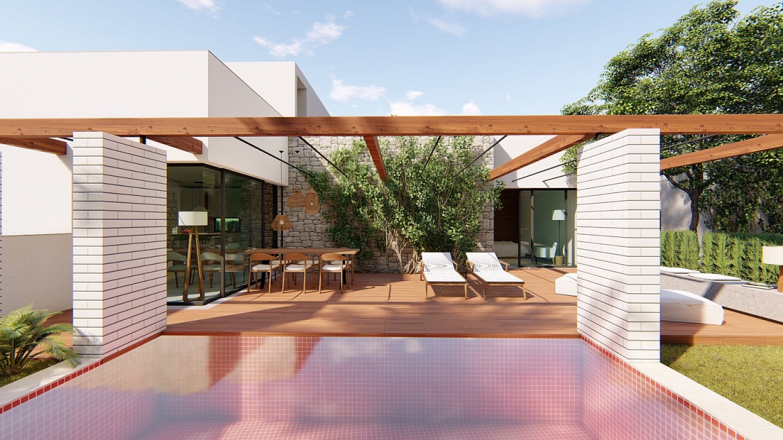 <p>Villa provided with 2 Bedrooms and 2 Bathrooms, private swimming pool and parking space on own plot. </p><p>This small-scale project consists of...
