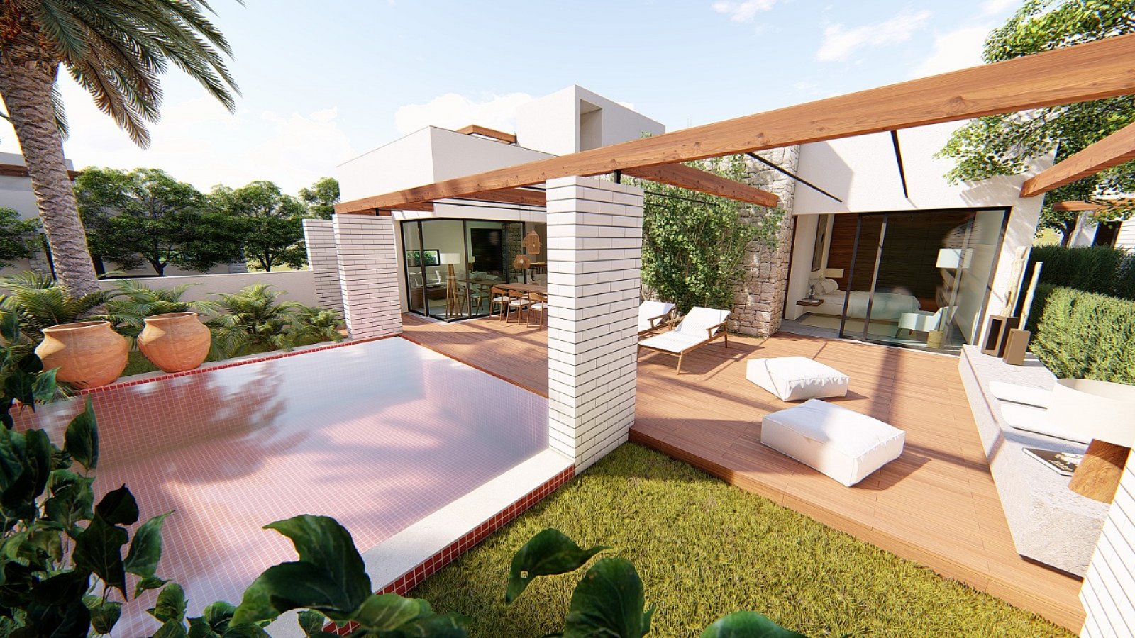 <p>Villa provided with 2 Bedrooms and 2 Bathrooms, private swimming pool and parking space on own plot. </p><p>This small-scale project consists of...