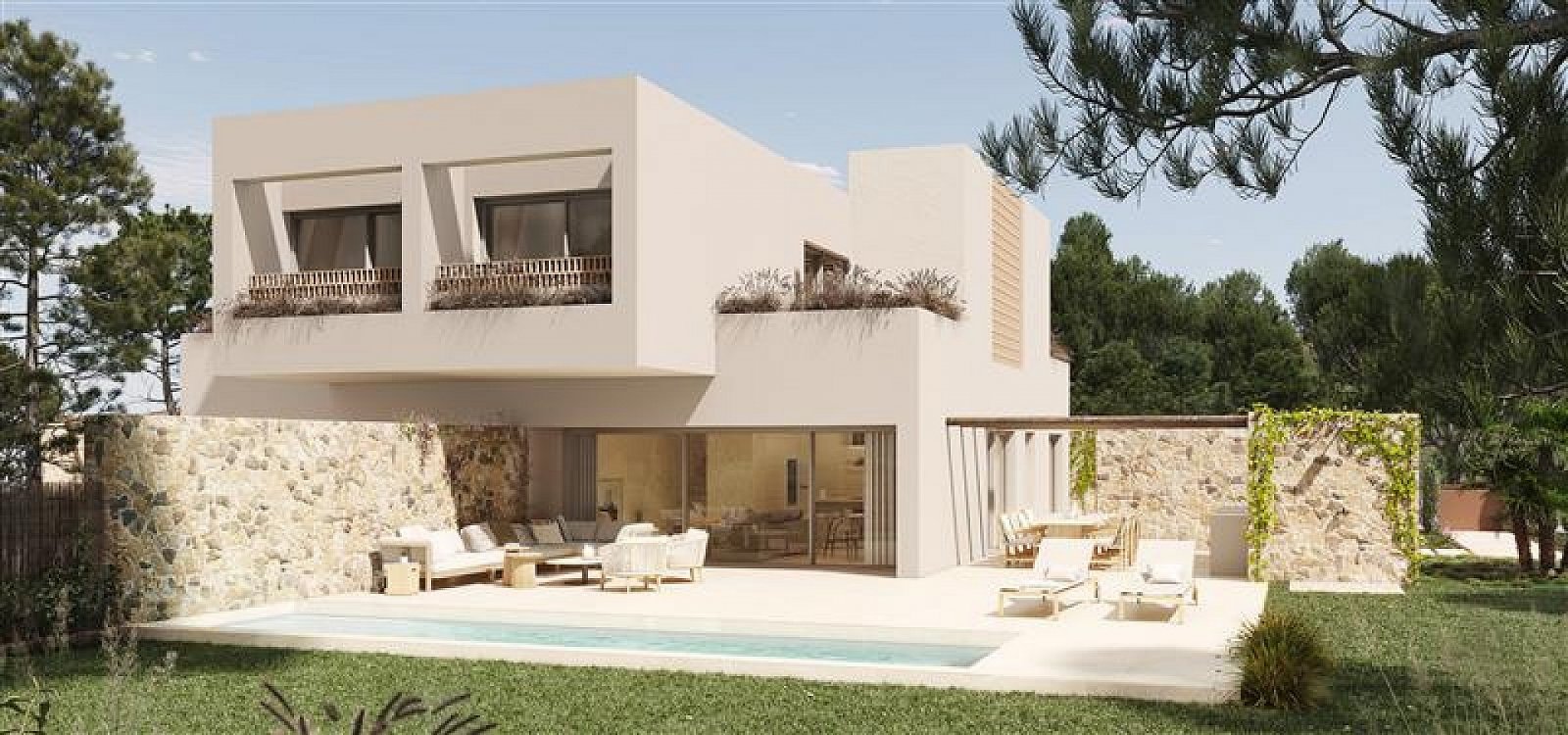 <p>Villa provided with 3 Bedrooms and 2 Bathrooms, private swimming pool and parking space on own plot. </p><p>The eight semi-detached Larus villas...