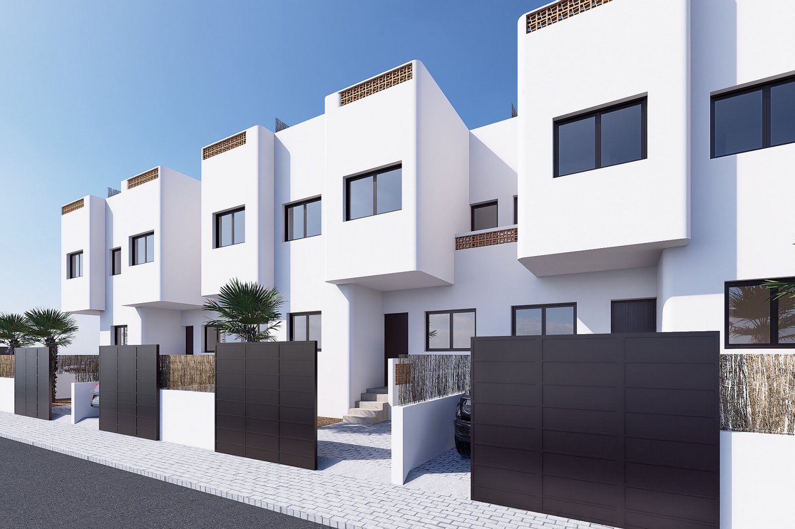 <p>Apartments - solarium provided with 3 Bedrooms and 2 Bathrooms, communal swimming pool and parking space on own plot. </p><p>Ibiza style apartme...