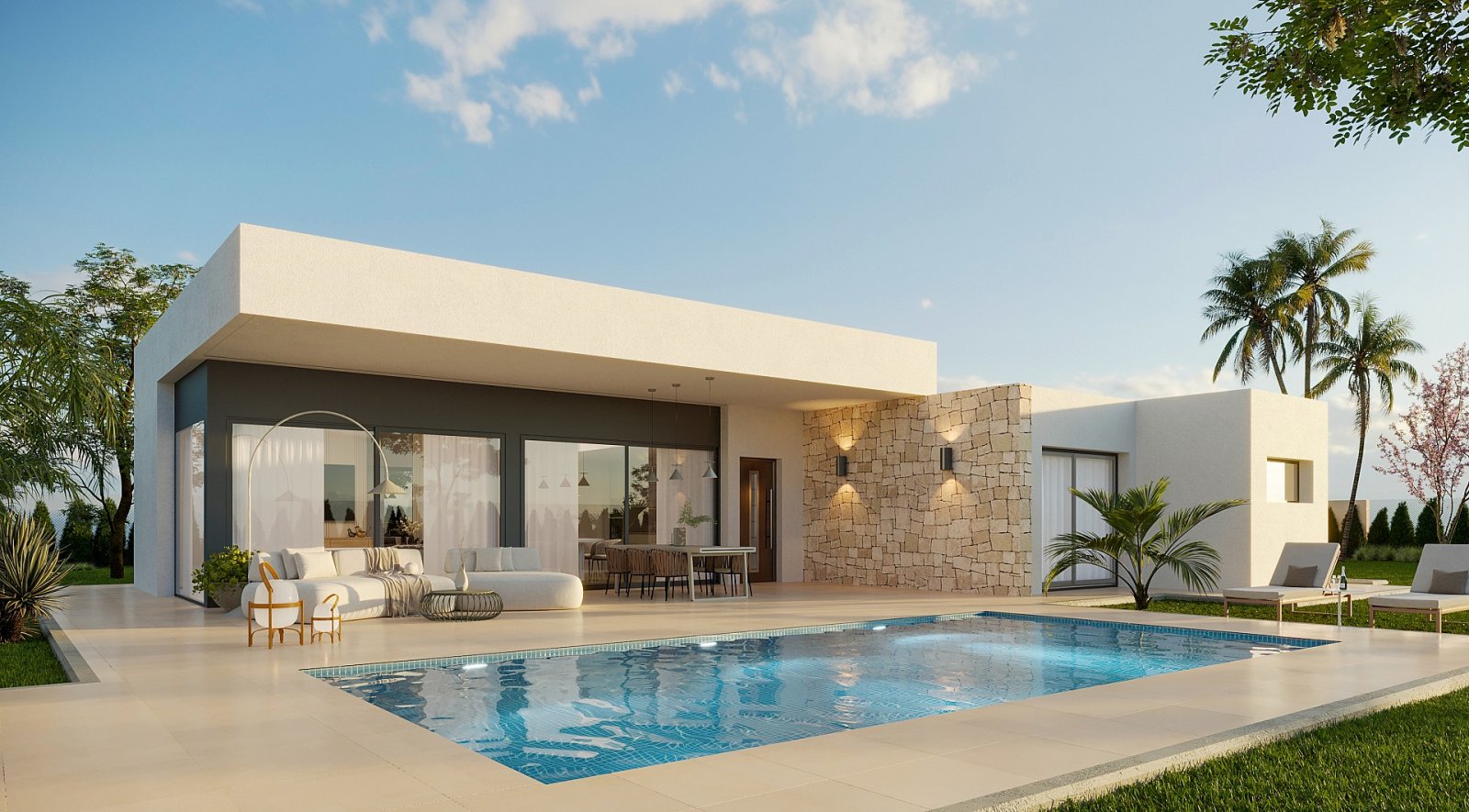 <p>Villa provided with 3 Bedrooms and 2 Bathrooms, private swimming pool and parking space on own plot. </p><p>New build Cristal homes with 3 or 4 ...