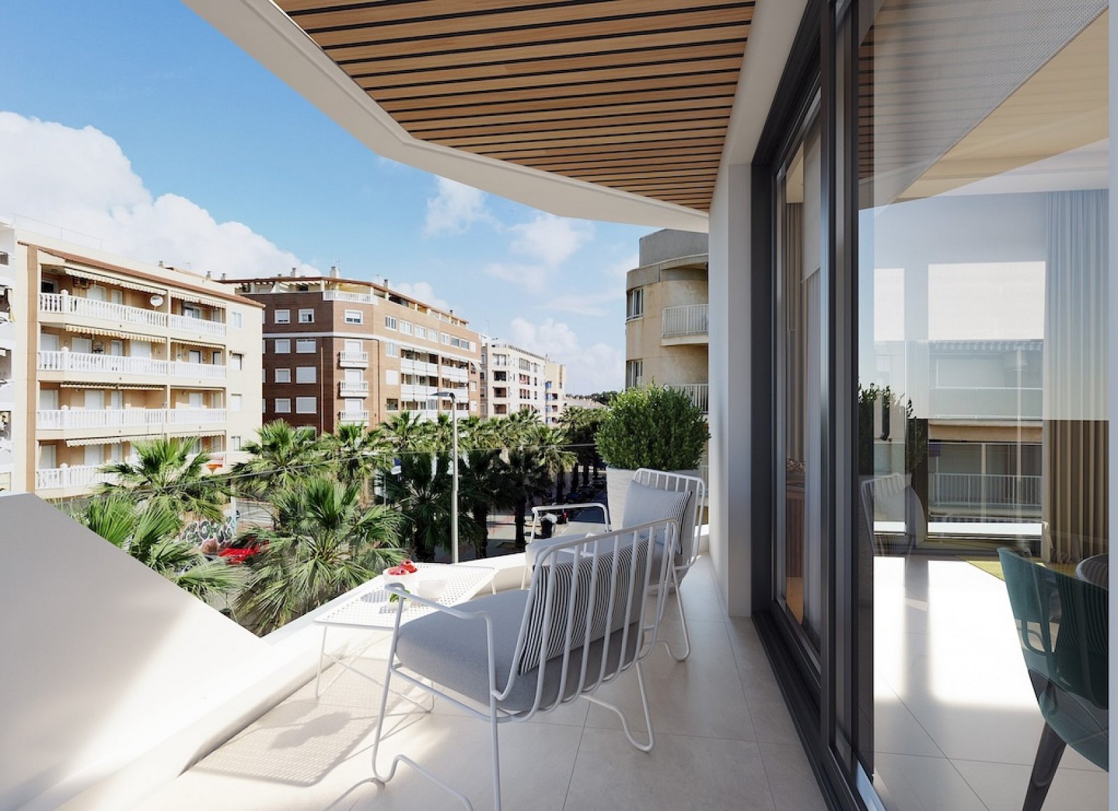 <p>Apartment with terrace provided with 2 Bedrooms and 2 Bathrooms, communal swimming pool and optional underground parking & storage room. </p><p>...