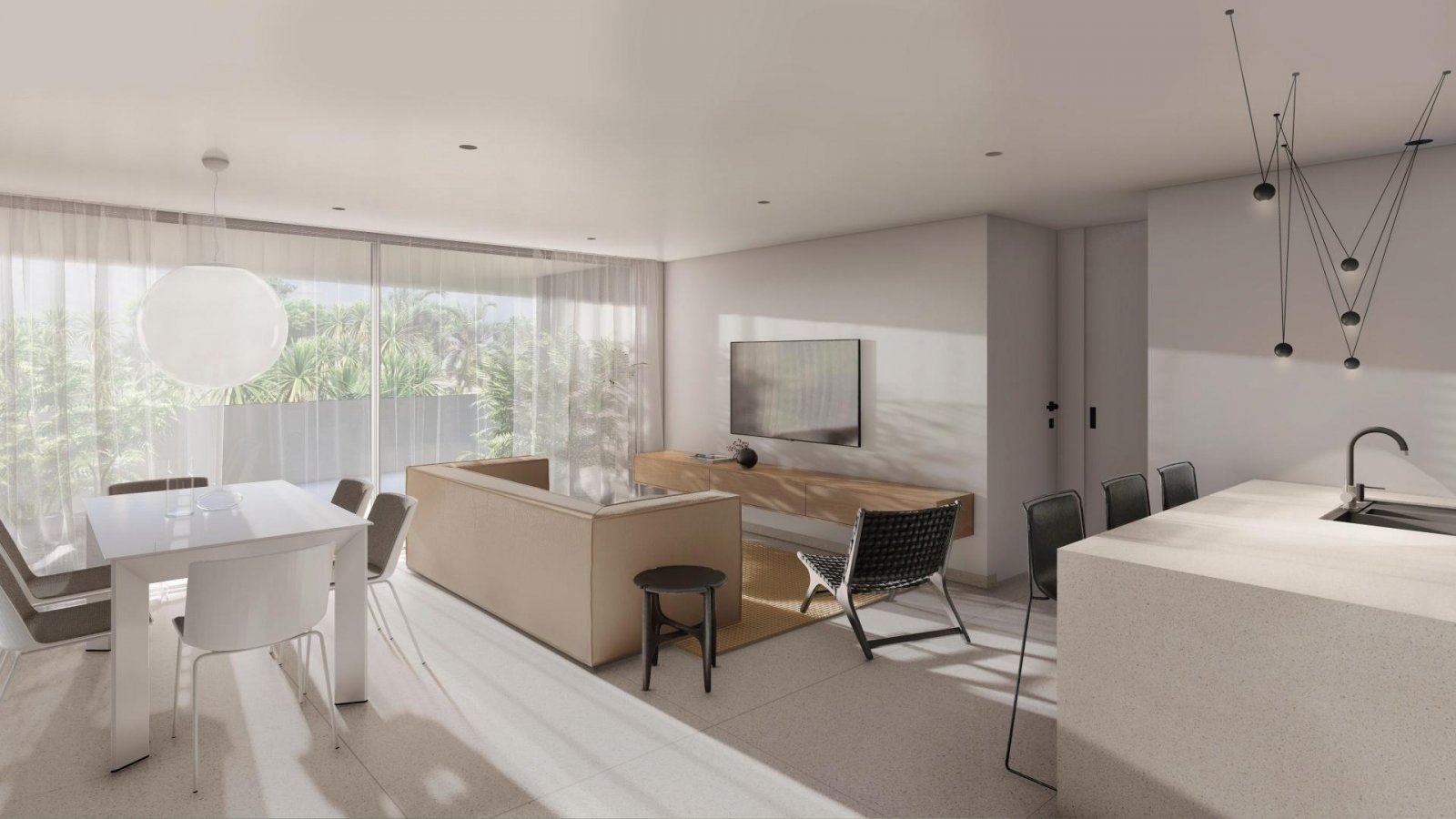 <p>Apartment with garden provided with 2 Bedrooms and 2 Bathrooms, communal swimming pool and underground parking space. </p><p>Latest tech to keep...