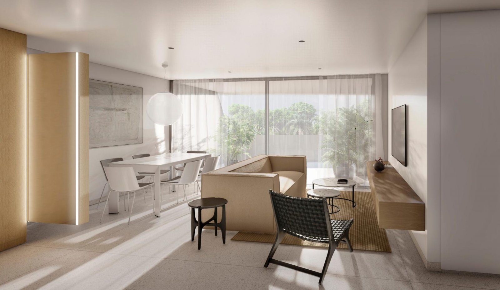 <p>Apartment with garden provided with 2 Bedrooms and 2 Bathrooms, communal swimming pool and underground parking space. </p><p>Latest tech to keep...