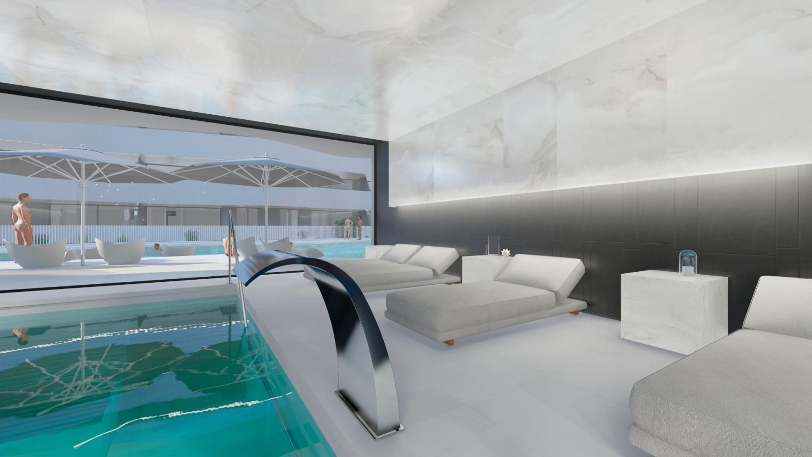 <p>Apartment with terrace provided with 2 Bedrooms and 2 Bathrooms, communal swimming pool and underground parking space. </p><p>Latest tech to kee...