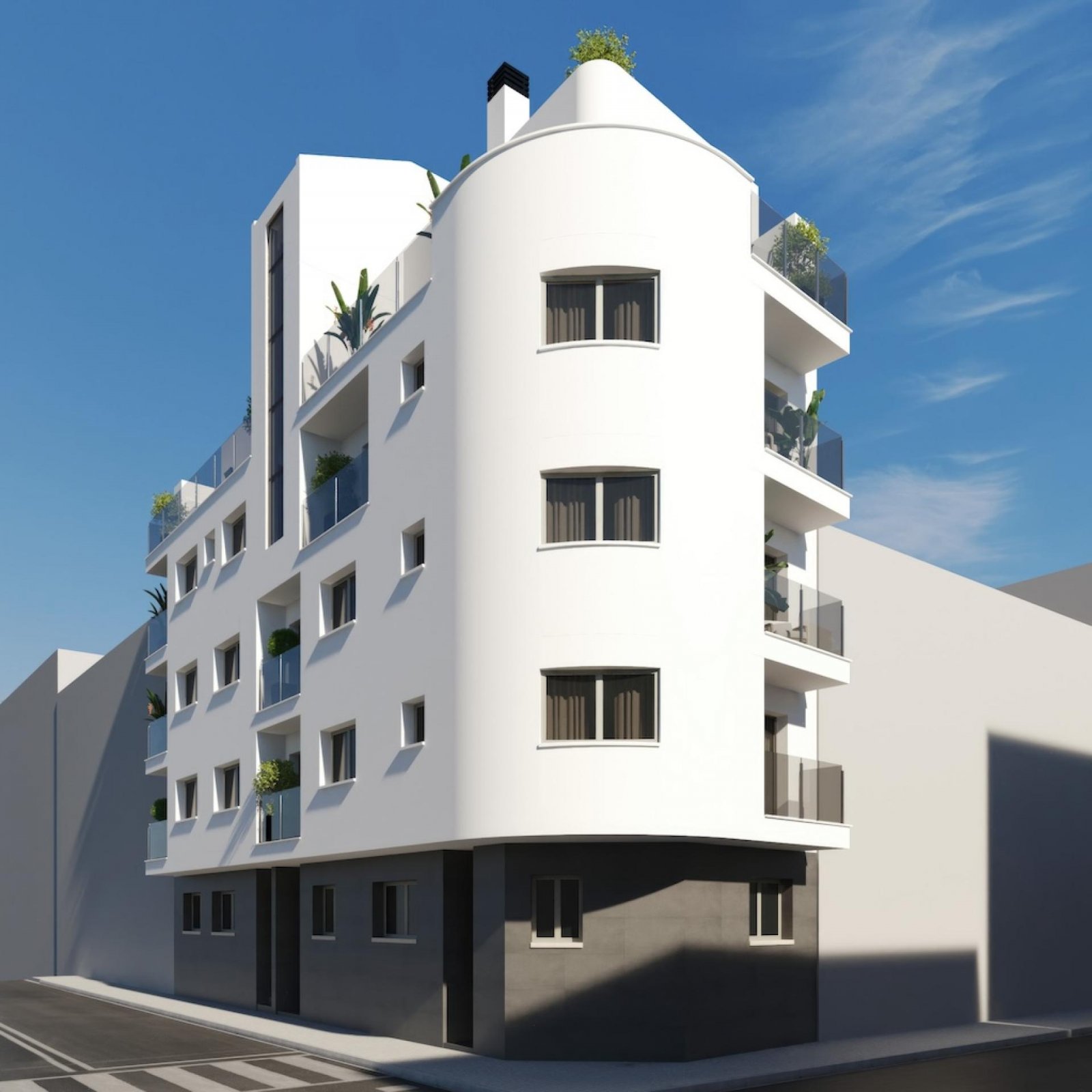 <p>Apartment with terrace provided with 1 Bedrooms and 1 Bathrooms, Jacuzzi swimming pool and ample parking space around the project.. </p><p>12 ap...