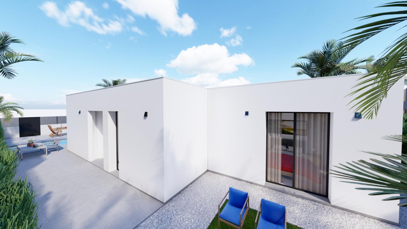 <p>Villa provided with 2 Bedrooms and 2 Bathrooms, private swimming pool and parking space on own plot. </p><p>Modern ready-to-use villa 200m from ...