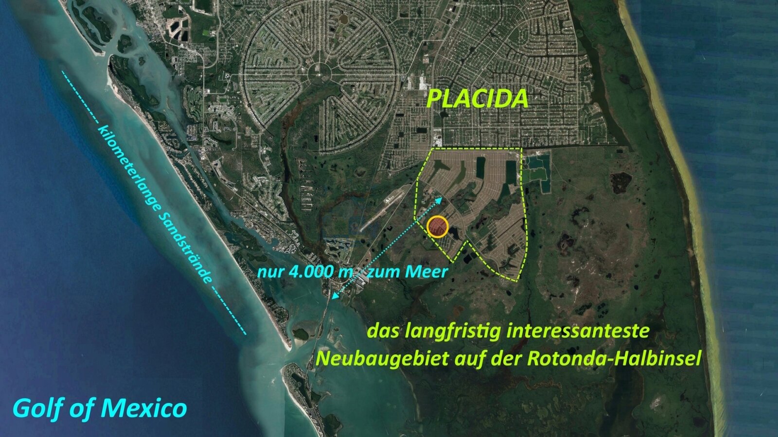 EUR 49/m² - WSG – Investition mit Aussicht – Wassergrundstück in Florida