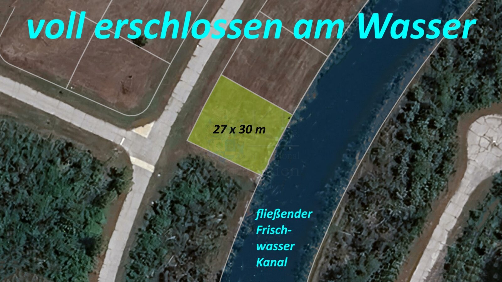 EUR 49/m² - WSG – Investition mit Aussicht – Wassergrundstück in Florida