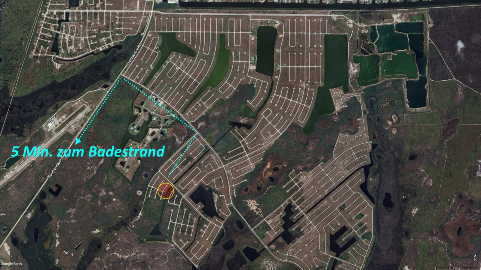 EUR 49/m² - WSG – Investition mit Aussicht – Wassergrundstück in Florida