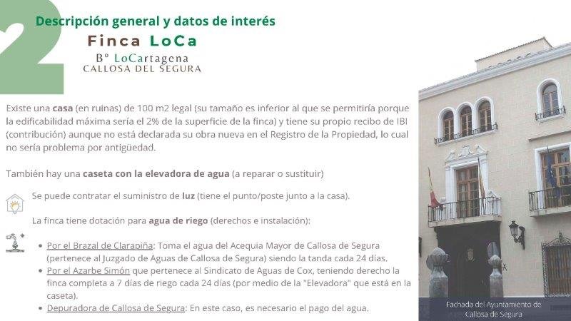   Rustic property of 46,816 m2 (the minimum to build a legal home is 10,000 m2) with a house to reform and more than enough water supply to irrigat...