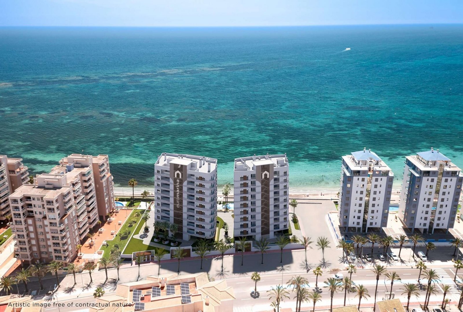La Manga del Mar Menor: Wunderschöne möblierte Wohnung direkt am Meer 