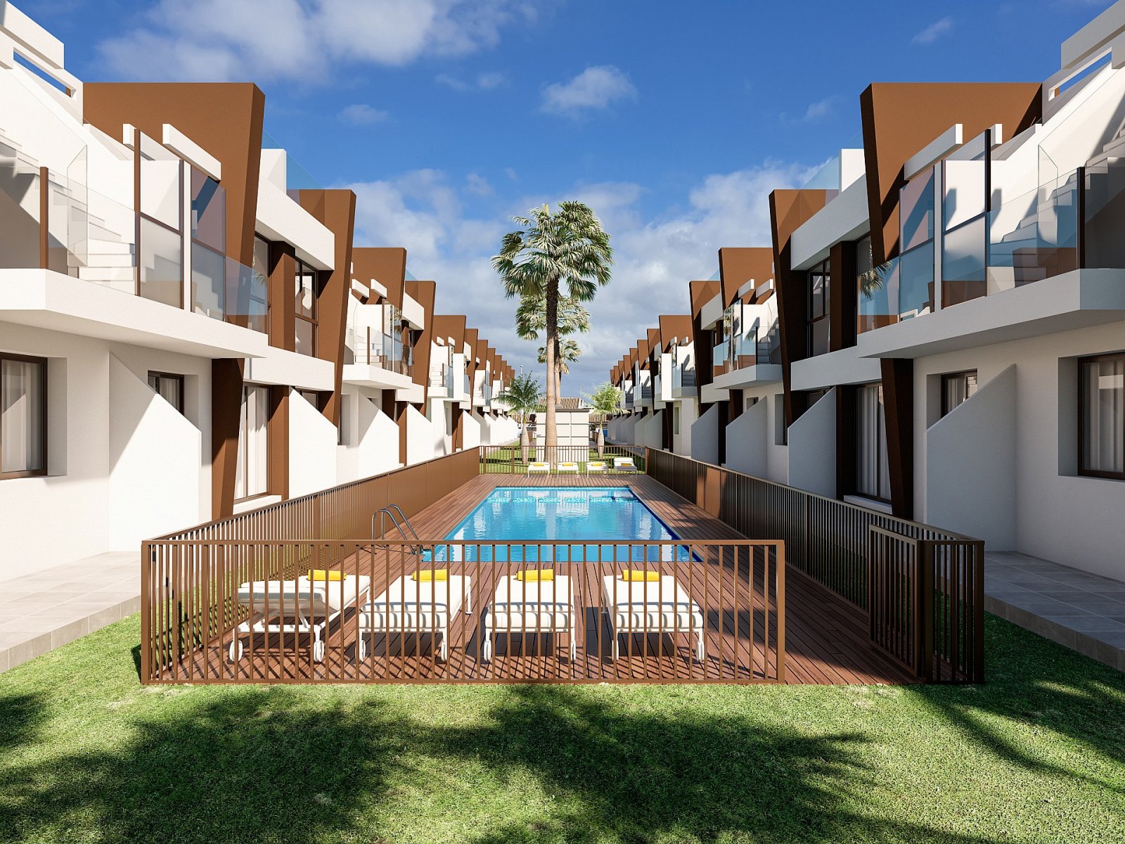 San Pedro Del Pinatar: <p>Duplex provided with 3 Bedrooms and 2 Bathrooms, communal swimming pool and parking space on own plot. </p><p>Discover the perfect balance betwe... 