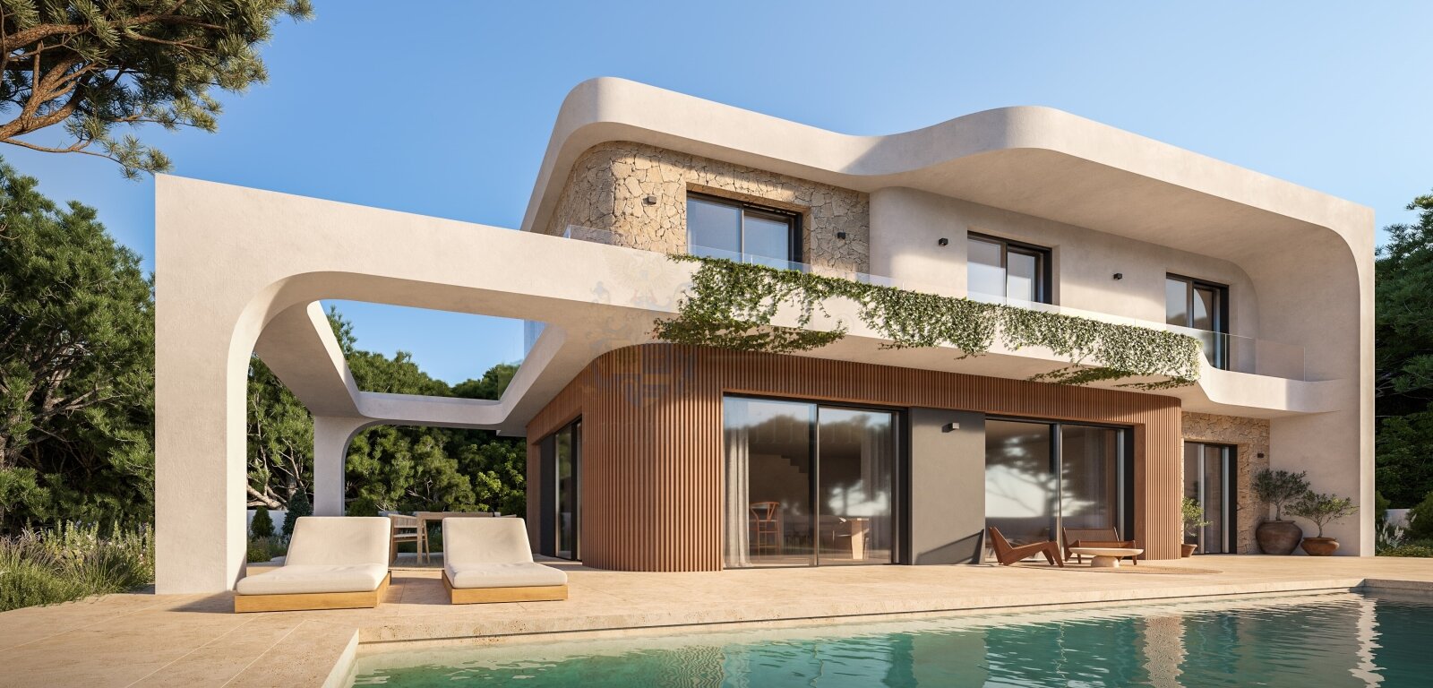 ***Stilvolle, mediterran inspirierte Villa Neo in naturnaher Lage***