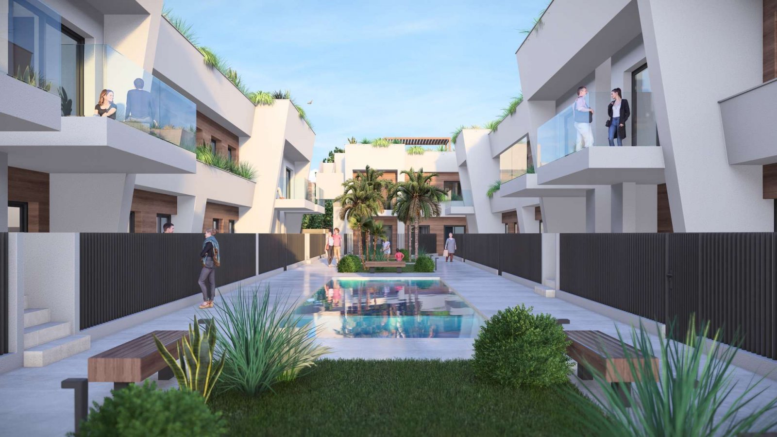Torre-Pacheco: Penthouse mit großem Gemeinschaftspool in Strandnähe 