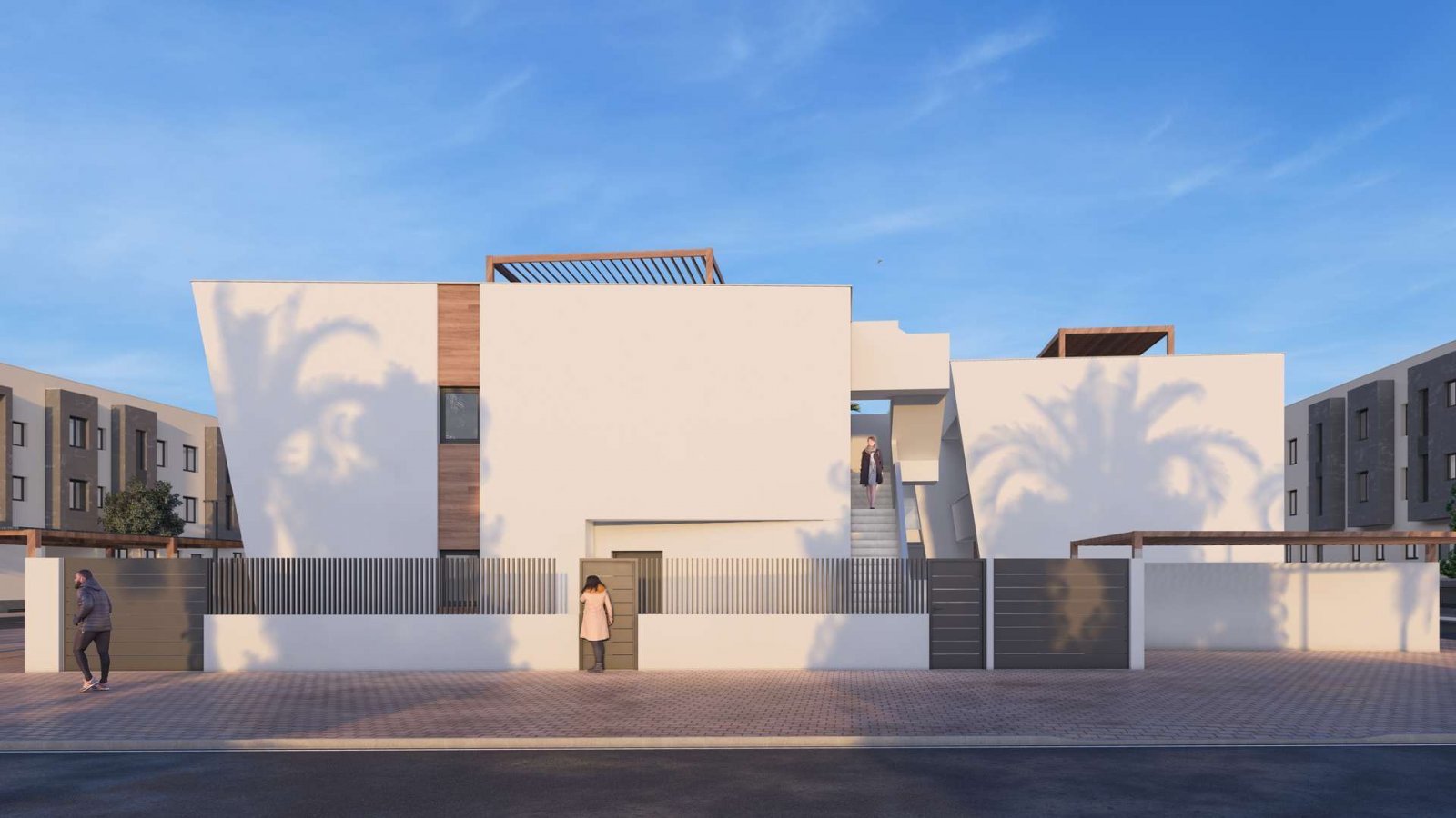 Penthouse mit großem Gemeinschaftspool in Strandnähe