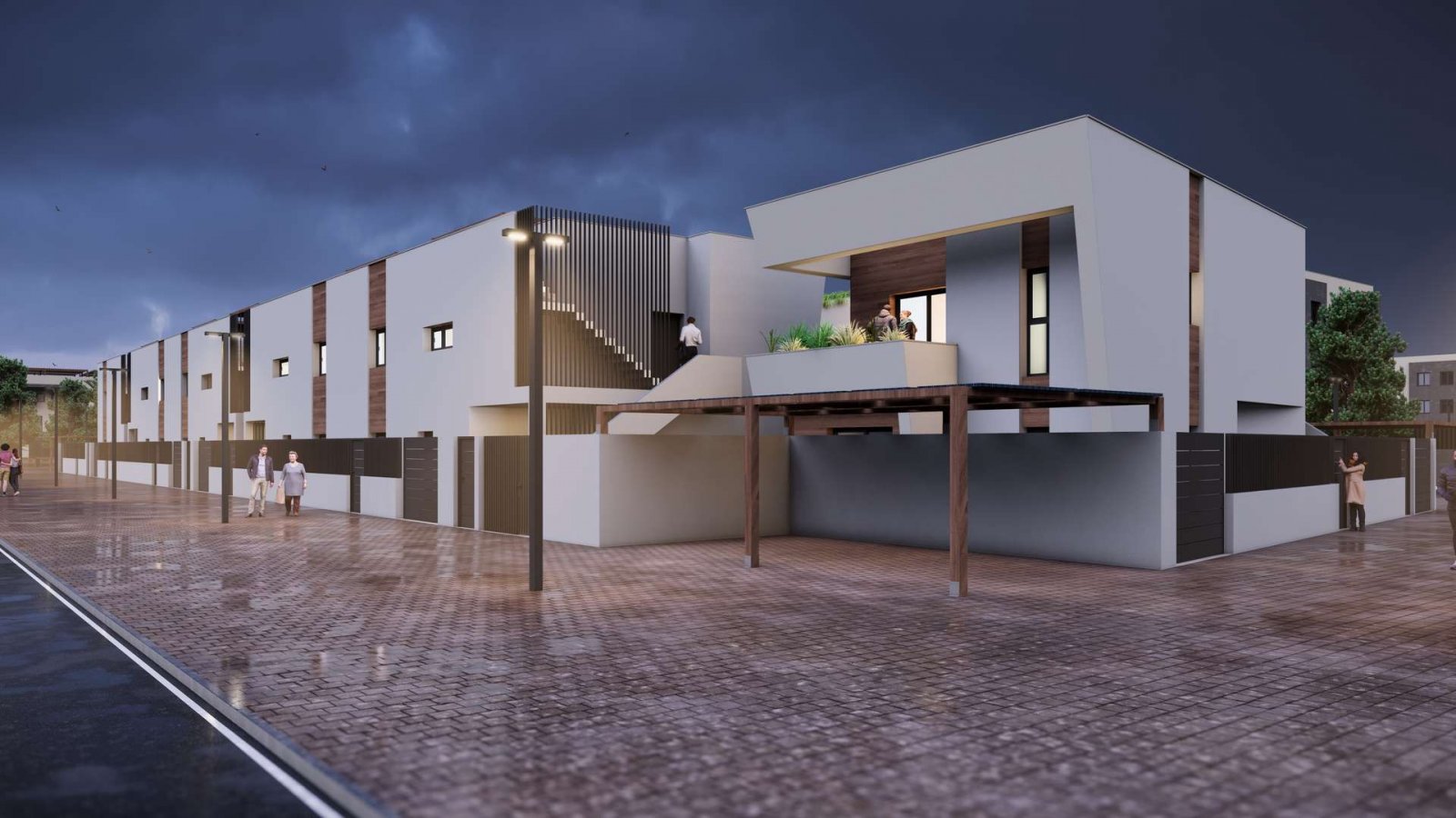 Penthouse mit großem Gemeinschaftspool in Strandnähe