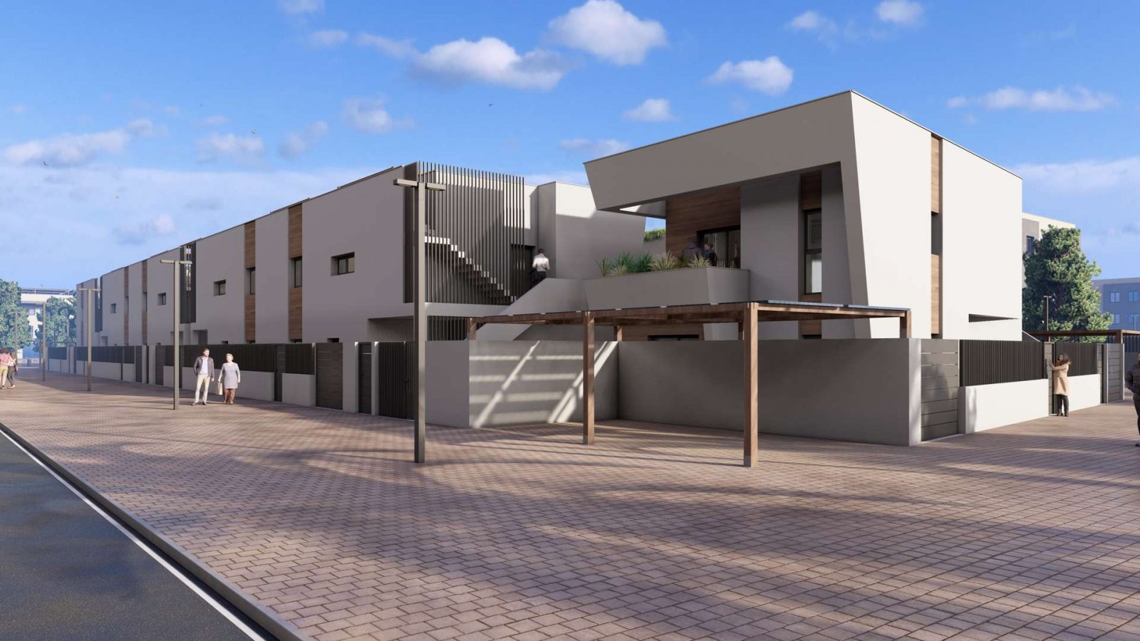Penthouse mit großem Gemeinschaftspool in Strandnähe