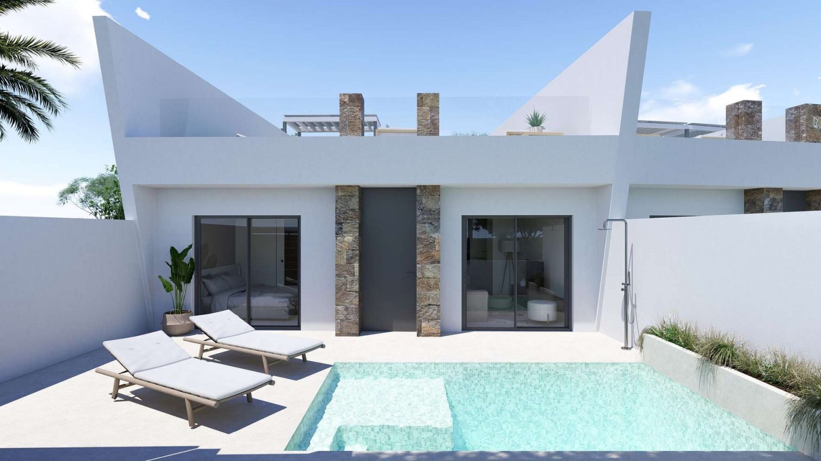 Moderner Bungalow mit Pool