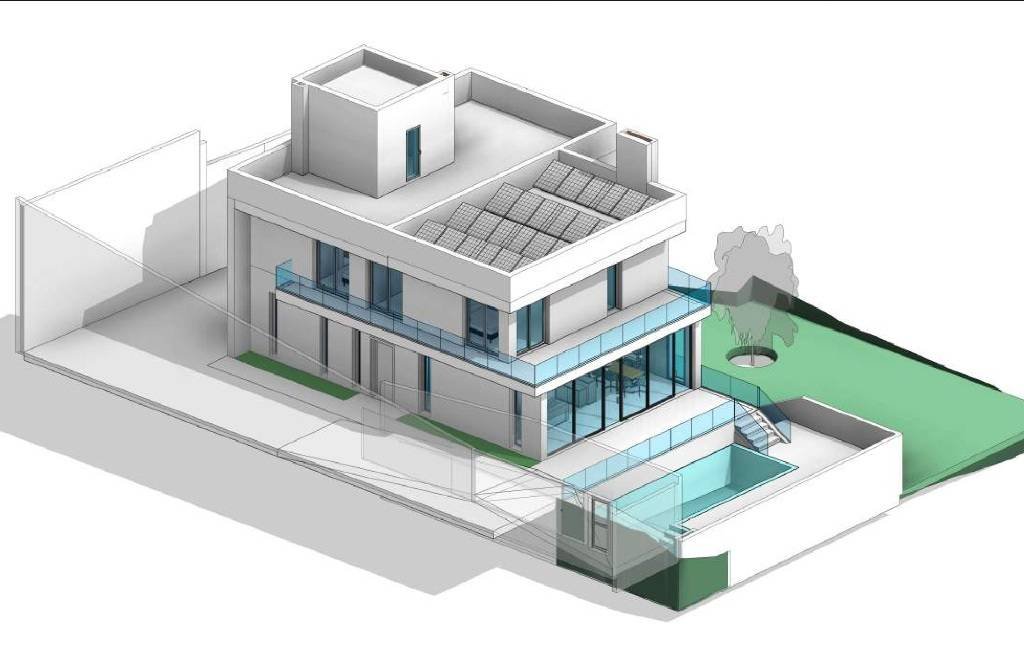 Urban plot of 723 m2 Located only 200 m to the seaSeaviews from the first floorThere is a project for a villa of 347 m2Licence paid. Licence in 4 m...