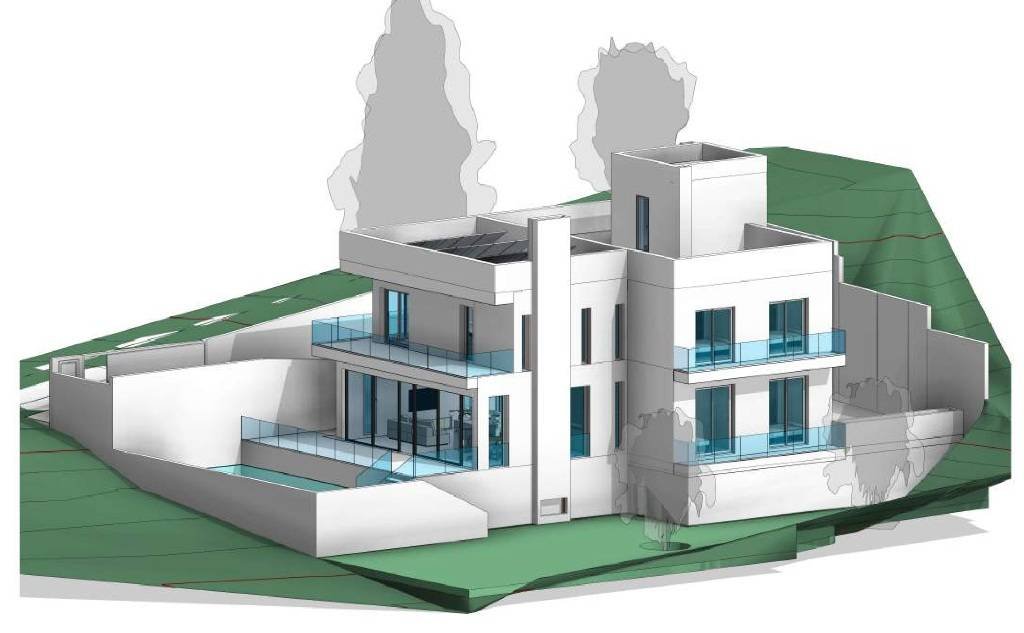 Urban plot of 723 m2 Located only 200 m to the seaSeaviews from the first floorThere is a project for a villa of 347 m2Licence paid. Licence in 4 m...