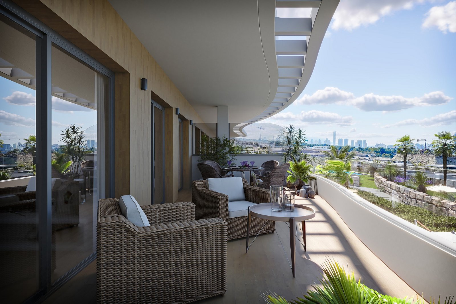 <p>Apartment with terrace provided with 2 Bedrooms and 2 Bathrooms, communal swimming pool and underground parking space with storage room. </p><p>...