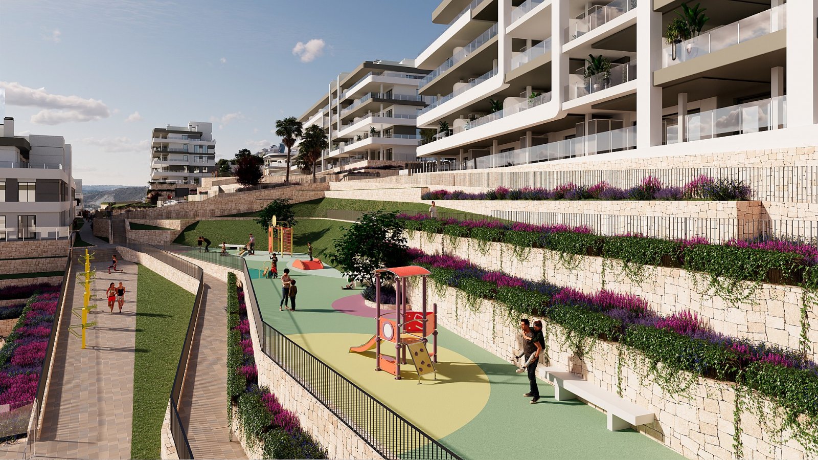 <p>Apartment with terrace provided with 3 Bedrooms and 2 Bathrooms, communal swimming pool and underground parking space with storage room. </p>