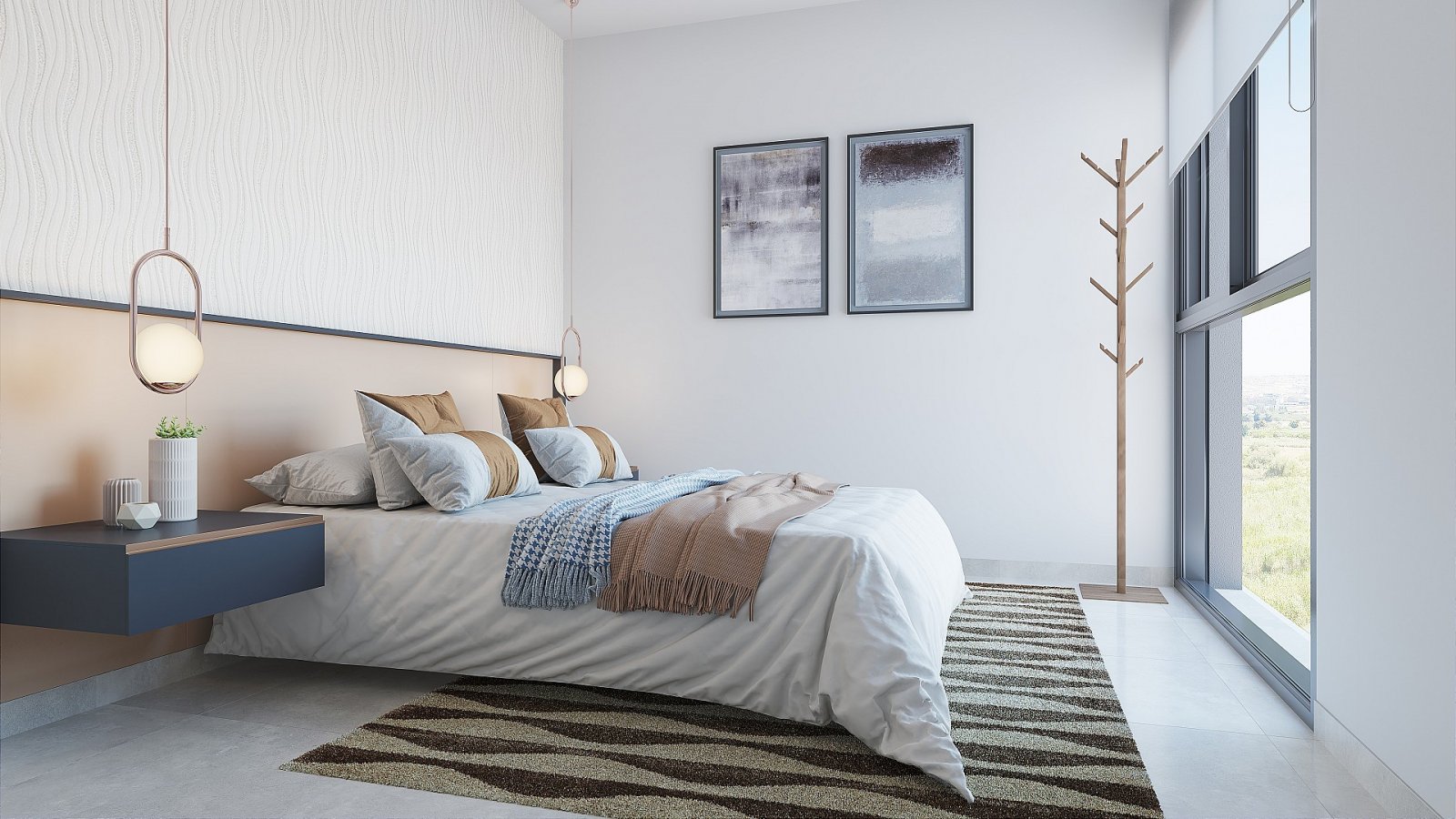 <p>Apartment with garden provided with 2 Bedrooms and 2 Bathrooms, communal swimming pool and parking spot. </p><p>All apartments have an open kitc...