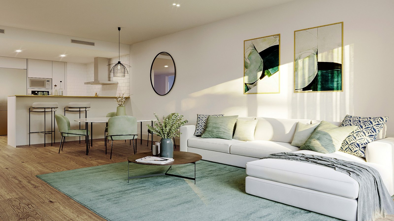 <p>Apartment with garden provided with 3 Bedrooms and 2 Bathrooms, communal swimming pool and underground parking space. </p><p>The homes offer spe...
