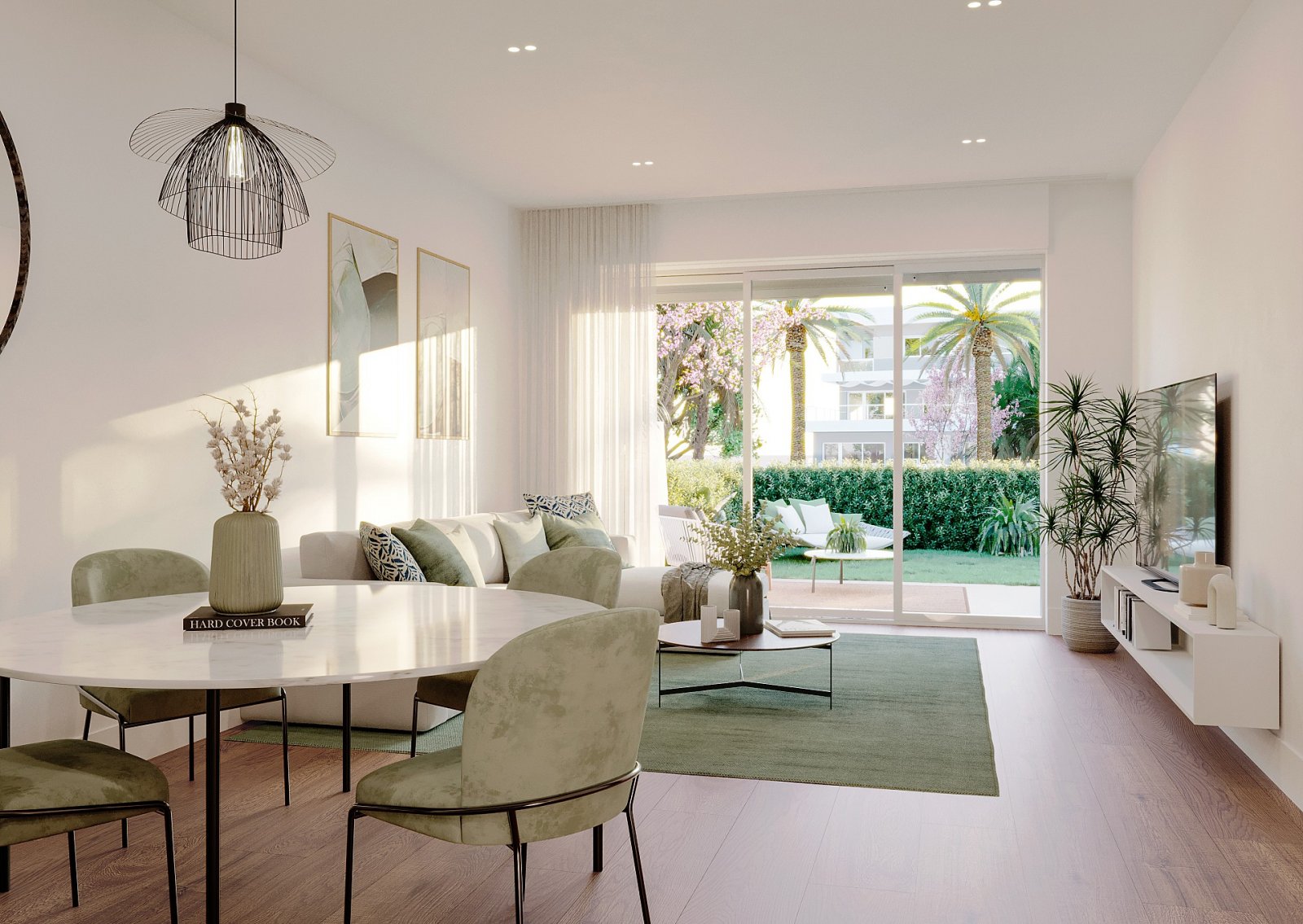 <p>Apartment with garden provided with 3 Bedrooms and 2 Bathrooms, communal swimming pool and underground parking space. </p><p>The homes offer spe...