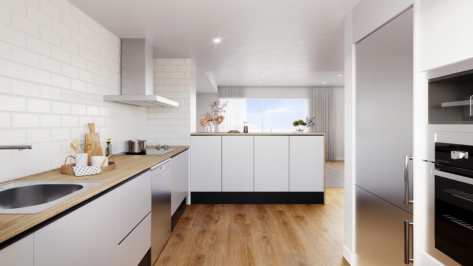 <p>Apartment with garden provided with 3 Bedrooms and 2 Bathrooms, communal swimming pool and underground parking space. </p><p>The homes offer spe...