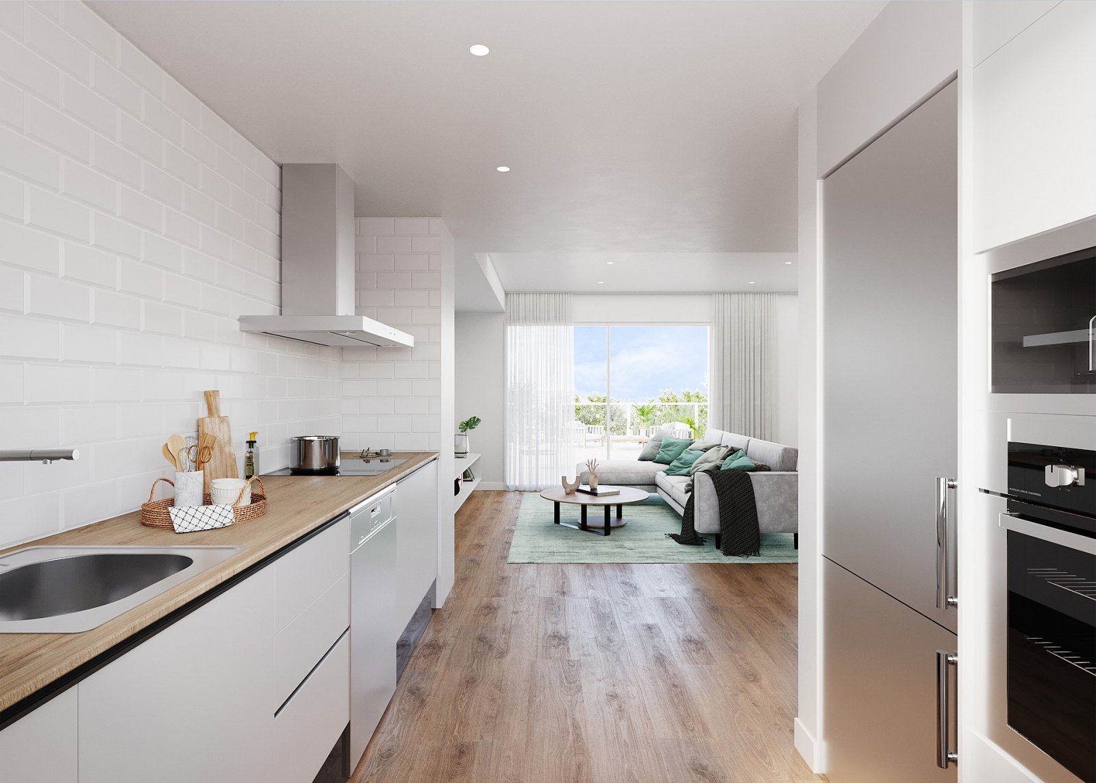 <p>Apartment with garden provided with 3 Bedrooms and 2 Bathrooms, communal swimming pool and underground parking space. </p><p>The homes offer spe...