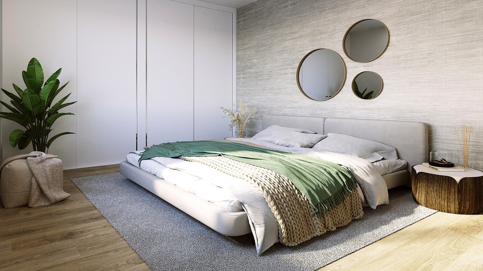 <p>Apartment with garden provided with 3 Bedrooms and 2 Bathrooms, communal swimming pool and underground parking space. </p><p>The homes offer spe...