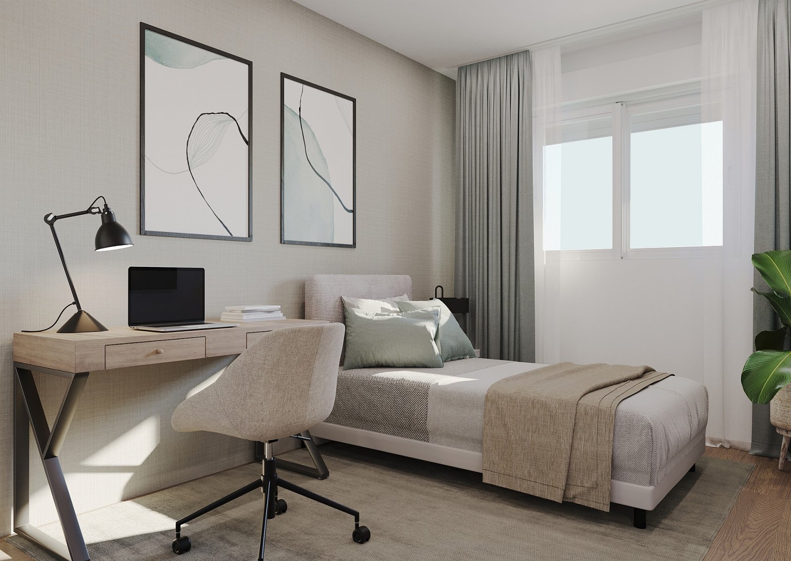 <p>Apartment with garden provided with 3 Bedrooms and 2 Bathrooms, communal swimming pool and underground parking space. </p><p>The homes offer spe...