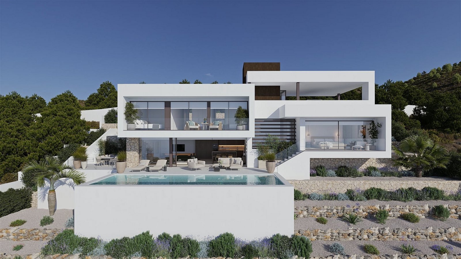 <p>Villa provided with 3 Bedrooms and 5 Bathrooms, infinity swimming pool and parking space on own plot. </p><p>Villa Tempo, a house designed to sh...