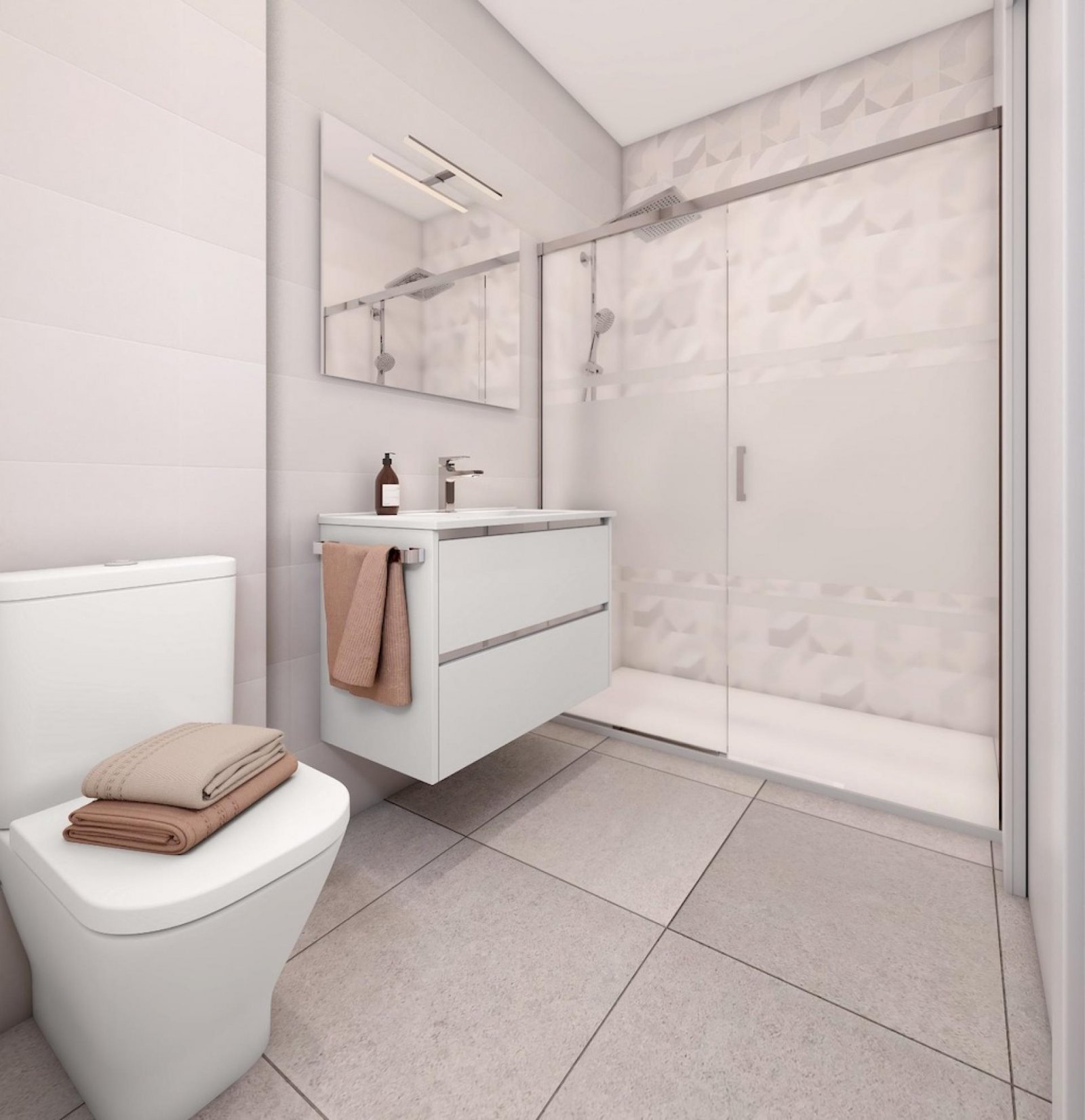 <p>Apartment with terrace provided with 3 Bedrooms and 2 Bathrooms, communal swimming pool and optional underground parking space. </p><p>Welcome t...