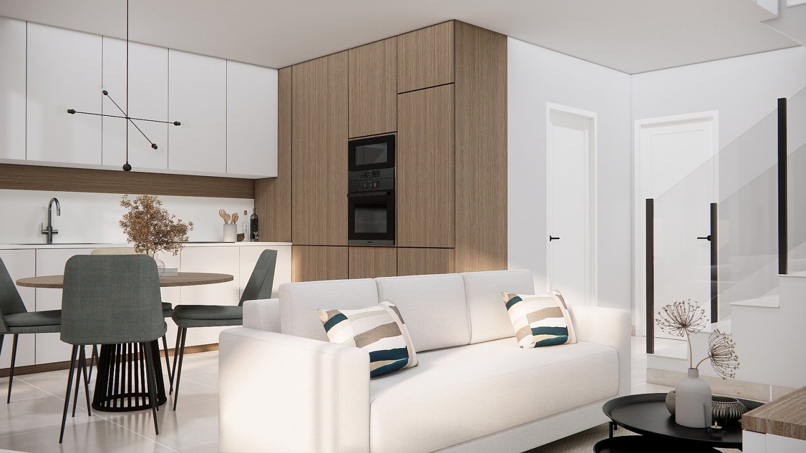 <p>Terraced villa provided with 3 Bedrooms and 2 Bathrooms, optional swimming pool and parking space on own plot. </p>