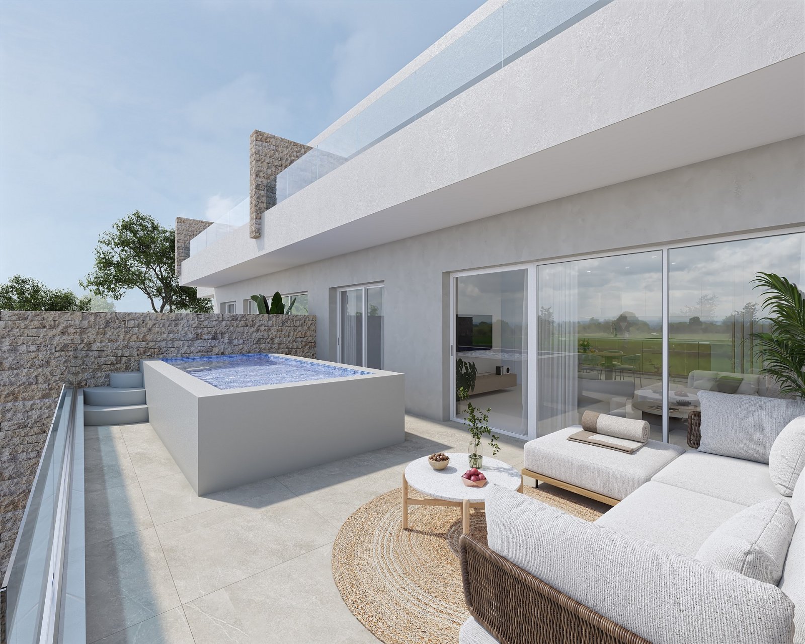 <p>Apartments - solarium provided with 2 Bedrooms and 2 Bathrooms, private swimming pool and private parking space within domain. </p><p>Small-scal...