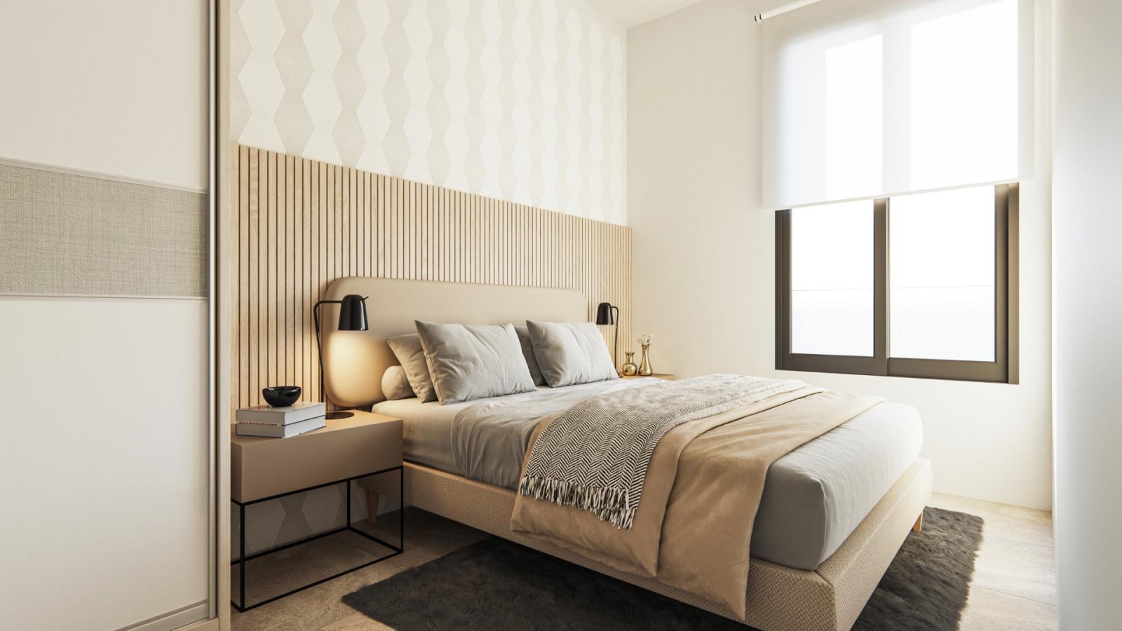 <p>Apartment with terrace provided with 3 Bedrooms and 2 Bathrooms, communal swimming pool and underground parking space with storage room. </p><p>...