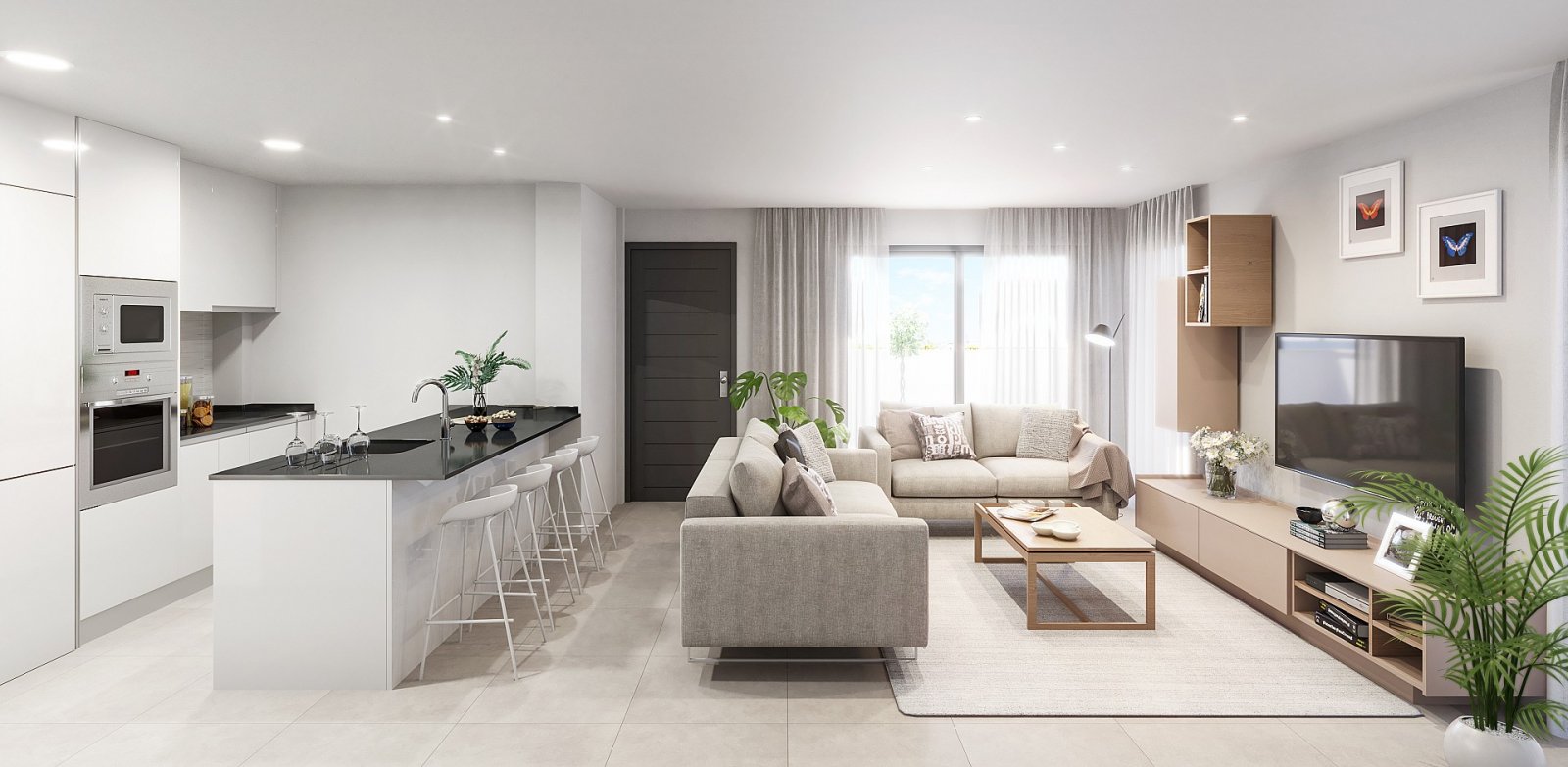 <p>Apartment with garden provided with 3 Bedrooms and 2 Bathrooms, communal swimming pool and parking spot. </p><p>The project consists of 10 new b...