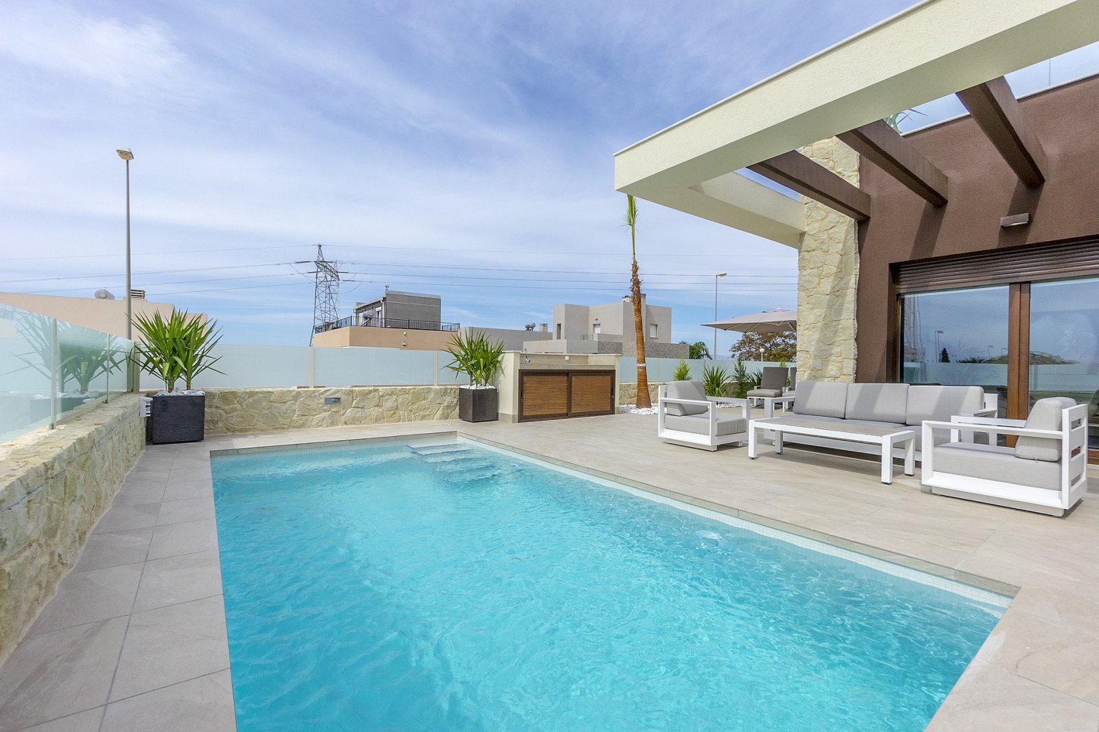 <p>Villa provided with 3 Bedrooms and 2 Bathrooms, private swimming pool and parking space on own plot. </p><p>These luxury villas are built on a h...