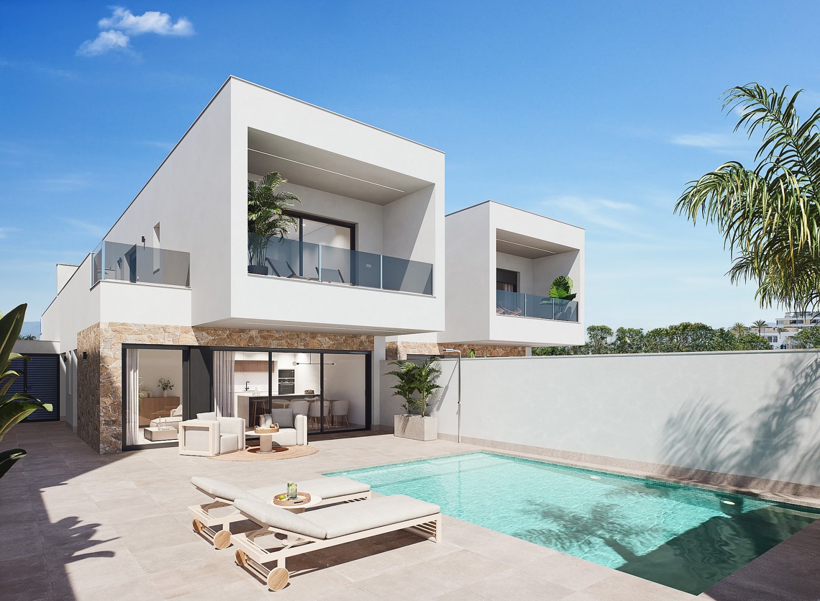 San Pedro Del Pinatar: Moderne Villa mit Privatpool 