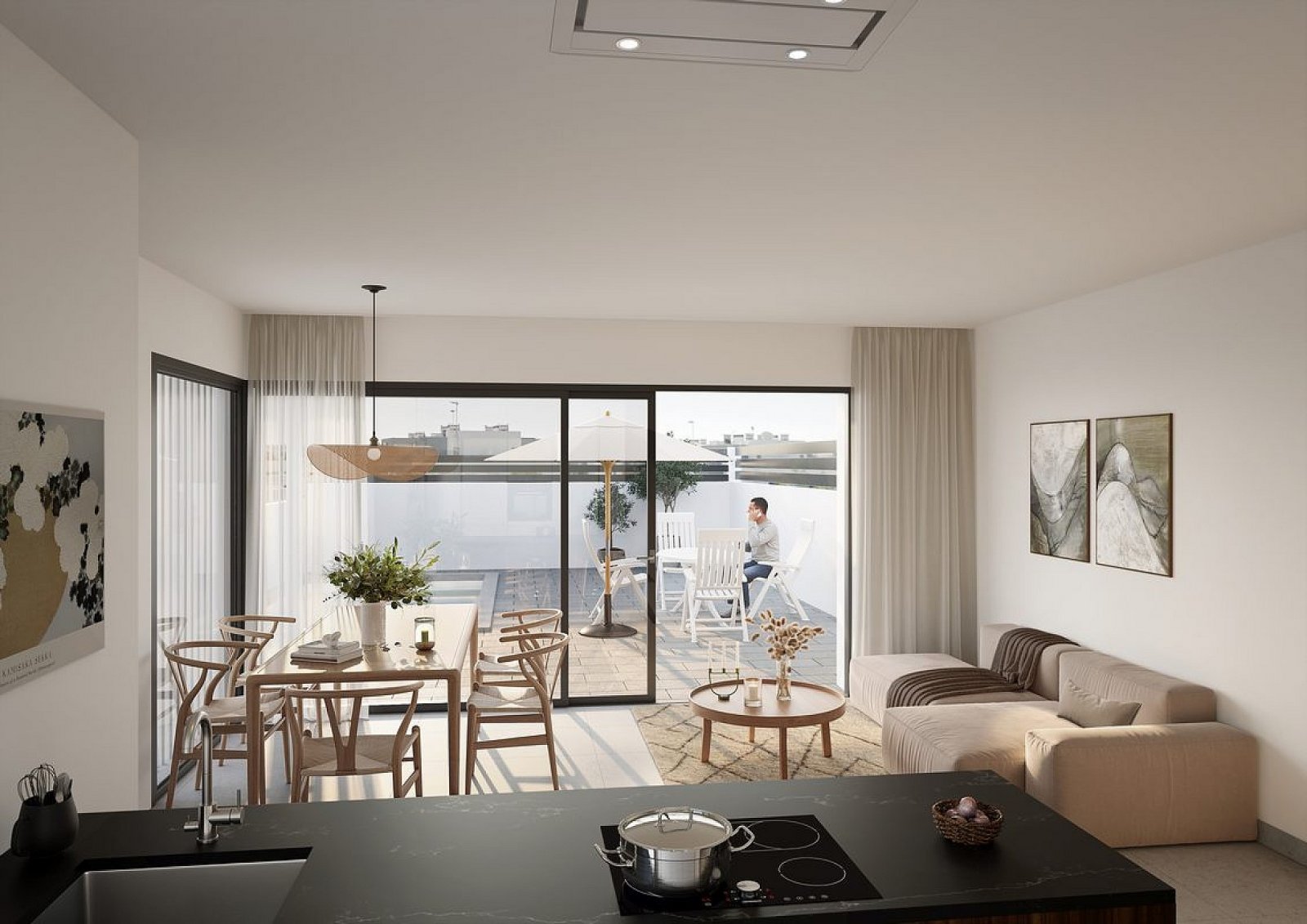 <p>Apartment with garden provided with 2 Bedrooms and 2 Bathrooms, heated swimming pool and private parking space within domain. </p><p>The apartme...