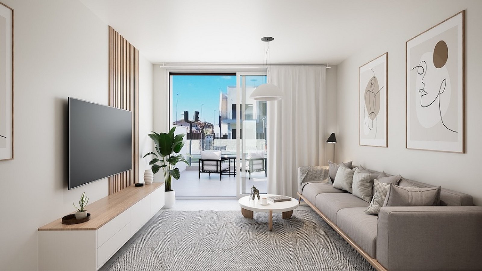 <p>Apartment with terrace provided with 2 Bedrooms and 2 Bathrooms, communal swimming pool and optional underground parking & storage room. </p><p>...