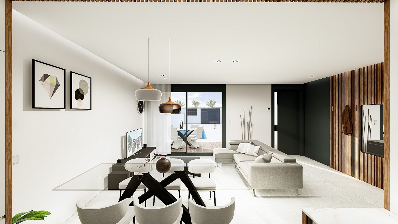 <p>Terraced villa provided with 3 Bedrooms and 3 Bathrooms, private swimming pool and parking space on own plot. </p><p>Just 2 km away is the sandy...