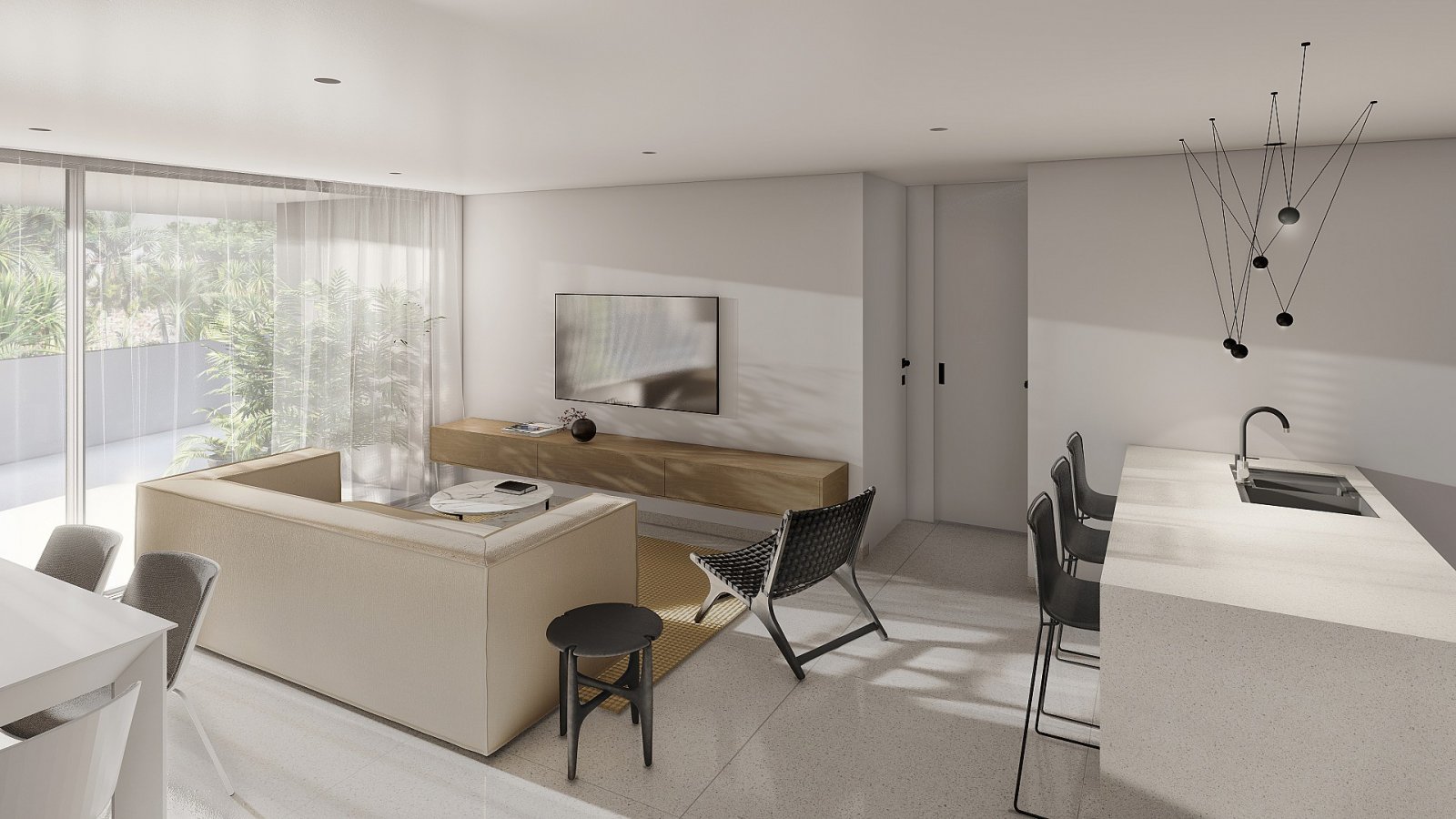 <p>Apartment with terrace provided with 2 Bedrooms and 2 Bathrooms, communal swimming pool and underground parking space. </p><p>Latest tech to kee...