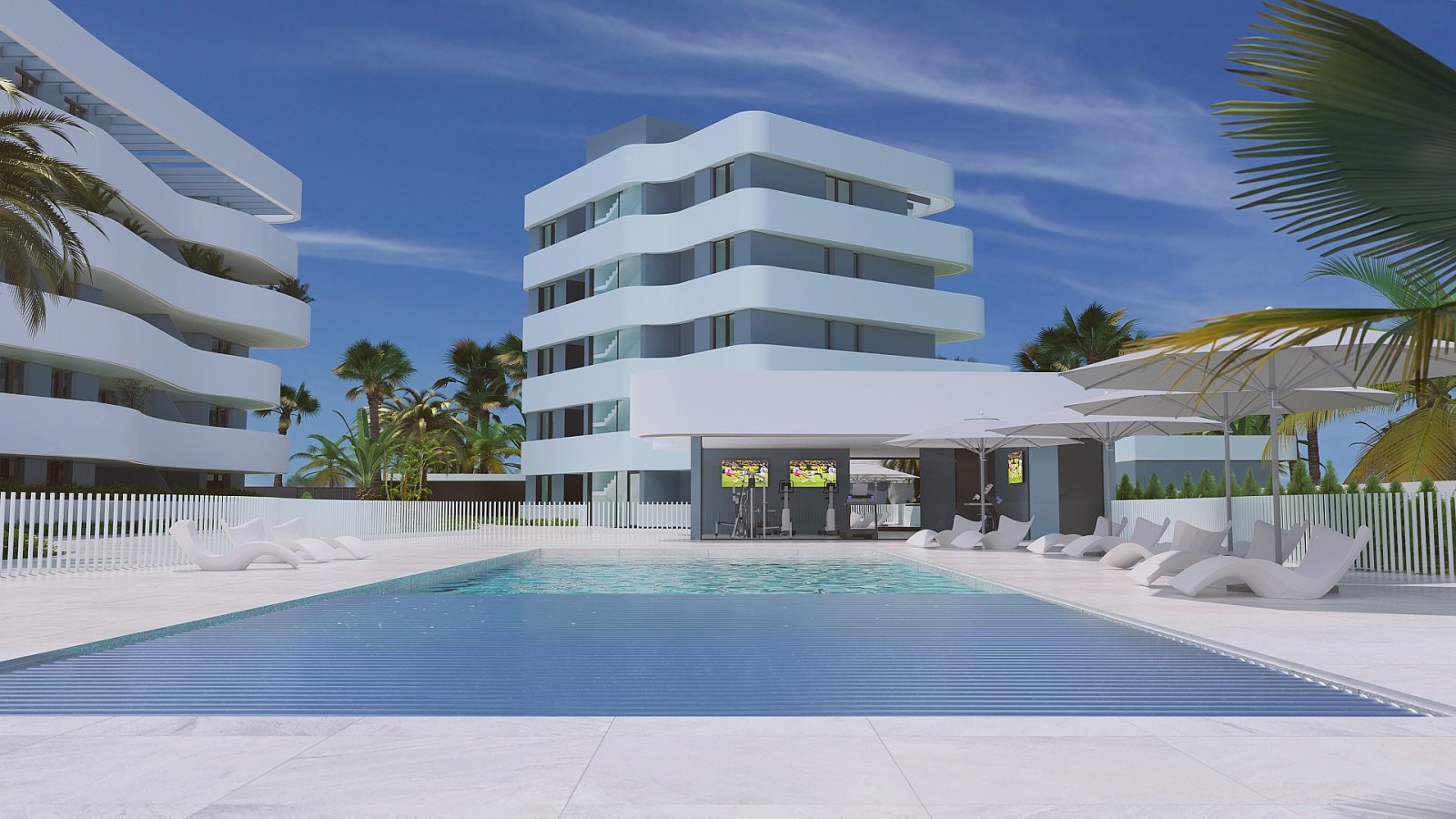 <p>Apartment with terrace provided with 2 Bedrooms and 2 Bathrooms, communal swimming pool and underground parking space. </p><p>Latest tech to kee...