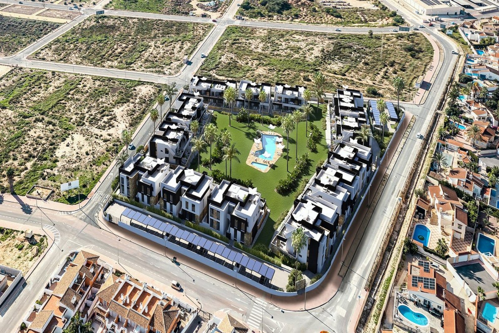 <p>Apartments - solarium provided with 2 Bedrooms and 2 Bathrooms, communal swimming pool and parking spot. </p>